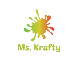 Paint - Gradient Paint Splatter logo design