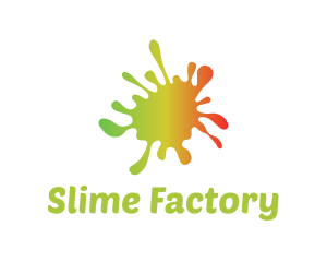 Slime - Gradient Paint Splatter logo design