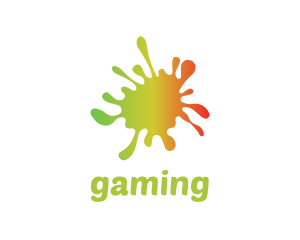 Colorful - Gradient Paint Splatter logo design