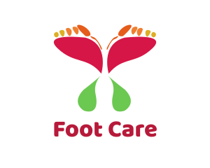 Butterfly Feet Spa logo design