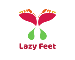 Butterfly Feet Spa logo design