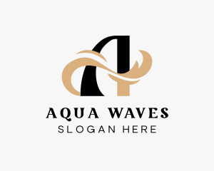 Surfing Wave Resort logo design