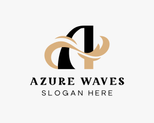 Surfing Wave Resort logo design