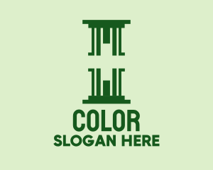 Drugstore - Green Medical Pillar logo design