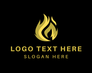 Lit - Heat Fire Flame logo design