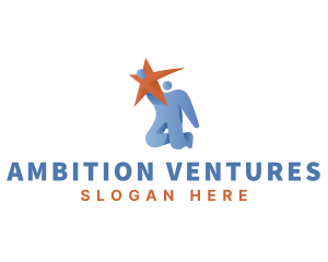 Ambition - Person Leader Achievement logo design