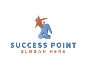 Achievement - Person Leader Achievement logo design