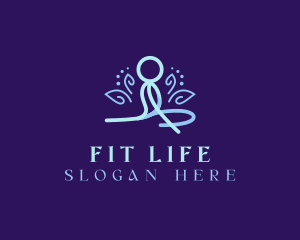 Fitness Yoga Wellness logo design