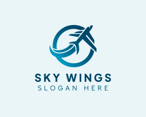 Airplane Travel Flight logo design