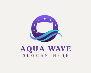 Night Pillow Wave logo design