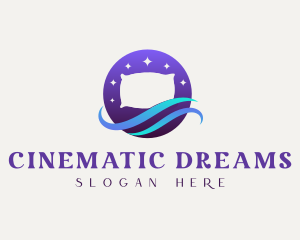 Night Pillow Wave logo design