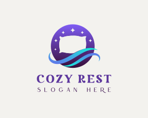 Night Pillow Wave logo design