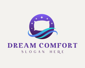 Night Pillow Wave logo design