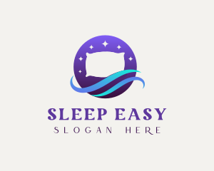 Night Pillow Wave logo design