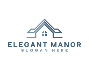 Manor - House Roof Realty logo design