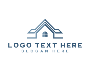 Apartment - House Roof Realty logo design
