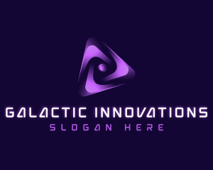 Sci Fi - Cyber AI Triangle logo design