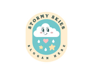 Baby Cloud Rain logo design