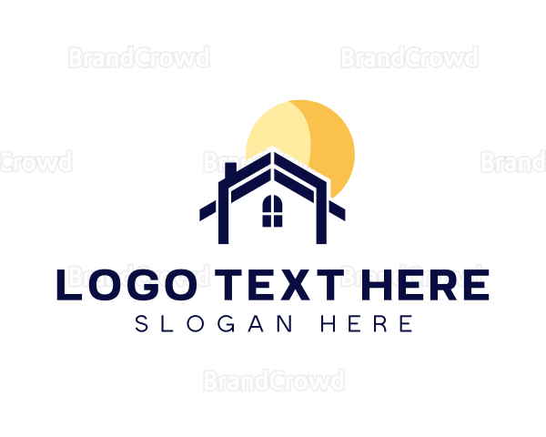 Residential Roofing House Logo