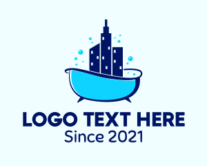 City - Bathtub City Wash logo design