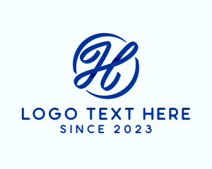 Publishing - Ribbon Fashion Letter H logo design