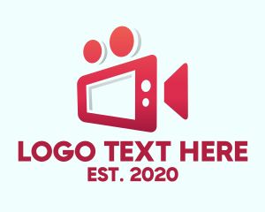 Youtube Vlogger - Tablet Video Camera logo design