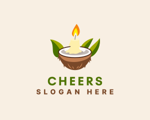 Spa - Coconut Spa Candle logo design