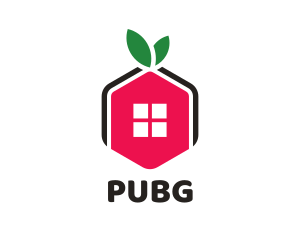 Home And Garden - Pink Home Window logo design