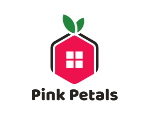 Pink Home Window logo design