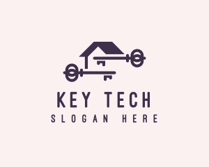 House Real Estate Key logo design