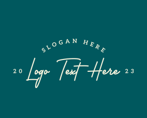 Style - Simple Script Business logo design