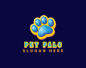 Paw Animal Pet  logo design