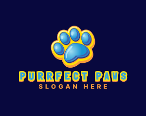 Paw Animal Pet  logo design