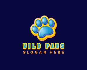 Paw Animal Pet  logo design