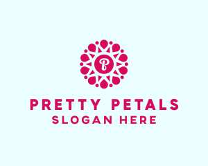 Beauty Sunshine Petal logo design