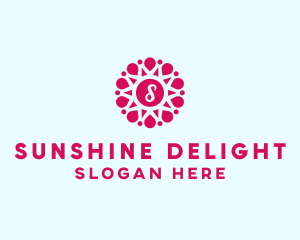 Beauty Sunshine Petal logo design