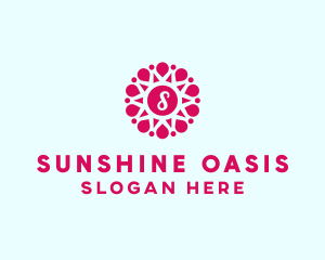 Beauty Sunshine Petal logo design