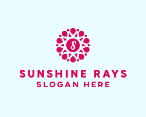 Beauty Sunshine Petal logo design