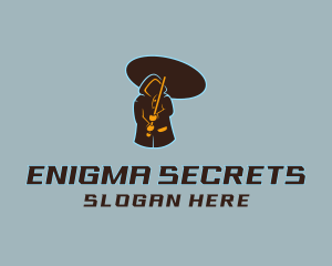 Mysterious Umbrella Man logo design