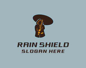 Raincoat - Mysterious Umbrella Man logo design