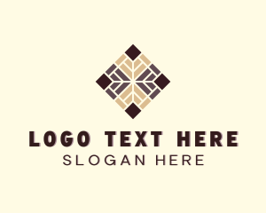 Paver - Floorboard Flooring Tile logo design