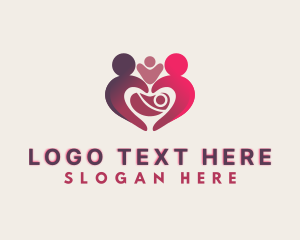 Heart - Family Support Organization logo design