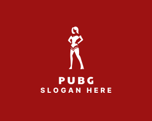 Sexy Lingerie Lady Logo