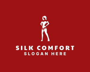 Sexy Lingerie Lady logo design