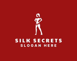 Sexy Lingerie Lady logo design