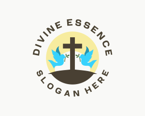 Religion - Dove Cross Religion logo design