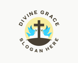 Christ - Dove Cross Religion logo design