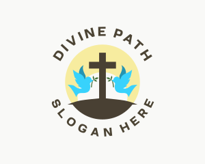 Religion - Dove Cross Religion logo design