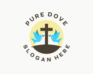 Dove - Dove Cross Religion logo design