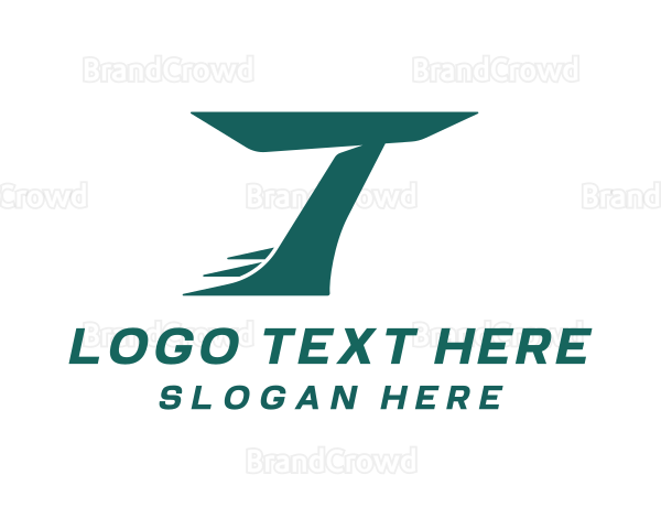 Fast Business Letter T Logo